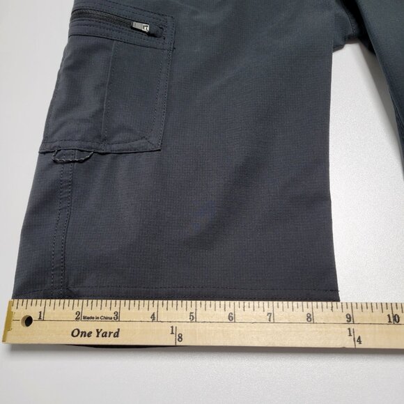 Kuhl Horizn Black Bermuda Cargo Roll Up Hiking Shorts UPF 50+ Quick Dry Size 2 - Picture 15 of 16
